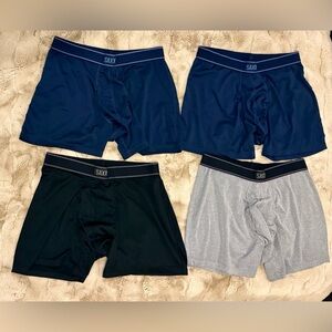SAXX Men's Daytripper Comfort Stretch Boxer Brief Fly Briefs Men's 4 Pack size M
